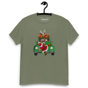 Santa Claus Gets a Ride at Christmas T-Shirt