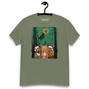 Three Cats at Christmas T-Shirt