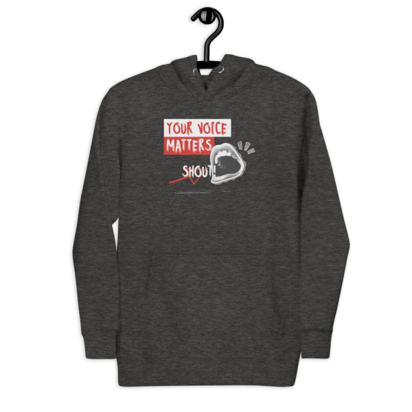 Your Voice Matters, Graphic Saying Pullover Hoodie