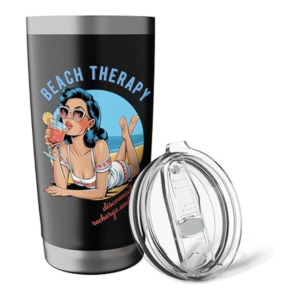 Beach Therapy Graphic Stainless Steel Insulated Graphic Tumbler