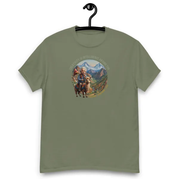 Explore, Discover and Live, Albert Einstein Graphic T-Shirt