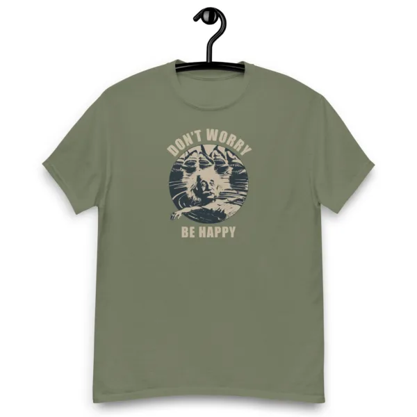 Albert is Happy at the Ocean Graphic Saying T-Shirt
