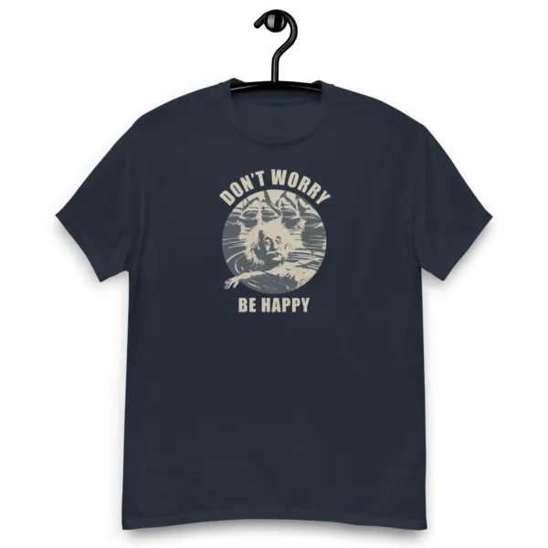 Albert is Happy at the Ocean Graphic Saying T-Shirt