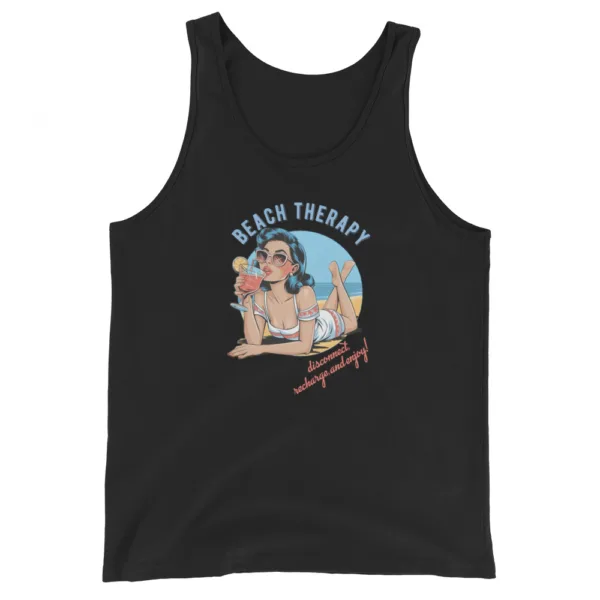 Beach Therapy Graphic Tank Top