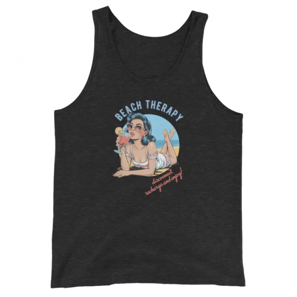 Beach Therapy Graphic Tank Top - Image 3