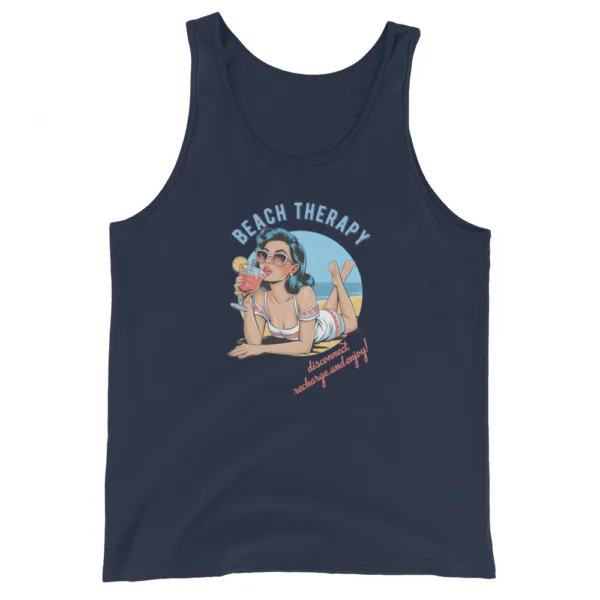 Beach Therapy Graphic Tank Top - Image 2