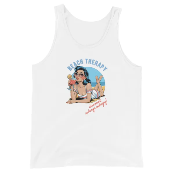 Beach Therapy Graphic Tank Top