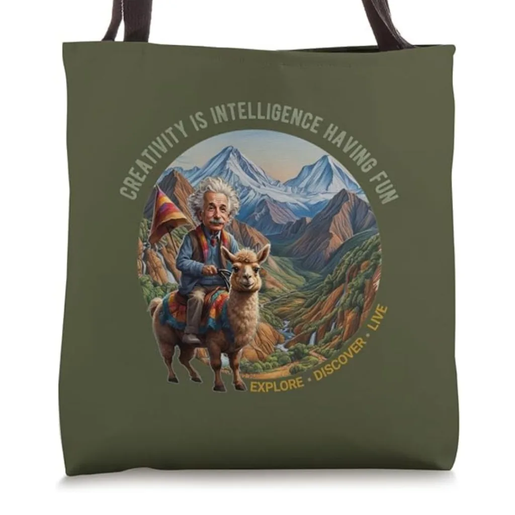 Explore, Discover and Live, Graphic Tote Bag