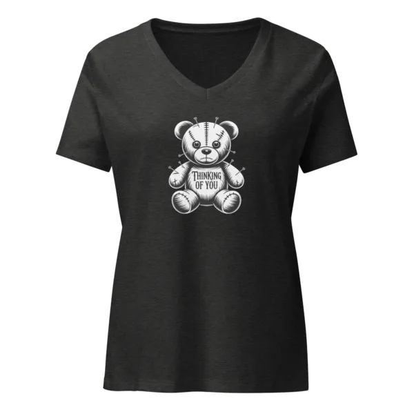 Womens Thinking of You, Sarcastic Saying Graphic V-Neck T-Shirt