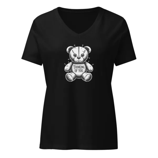 Womens Thinking of You, Sarcastic Saying Graphic V-Neck T-Shirt