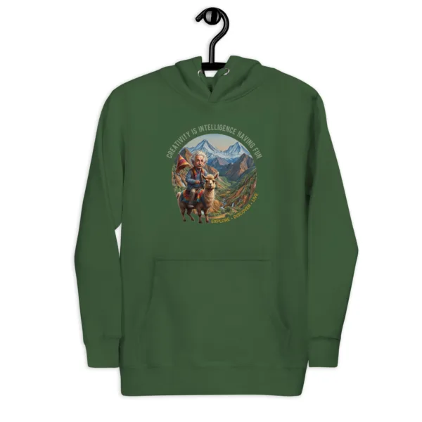Explore, Discover and Live, Graphic Pullover Hoodie - Image 2