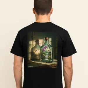 Nature in a Bottle Tee – Eco Surrealism Back Graphic T-Shirt