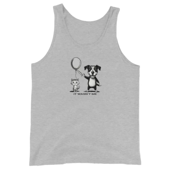 It Wasn’t Me – Funny Cat & Dog Graphic Saying Tank Top