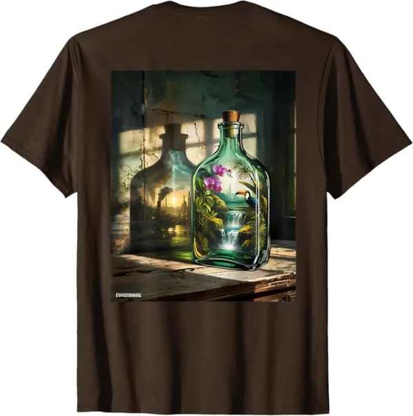 Nature in a Bottle Tee – Eco Surrealism Back Graphic T-Shirt - Image 3