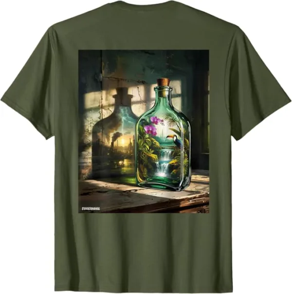 Nature in a Bottle Tee – Eco Surrealism Back Graphic T-Shirt