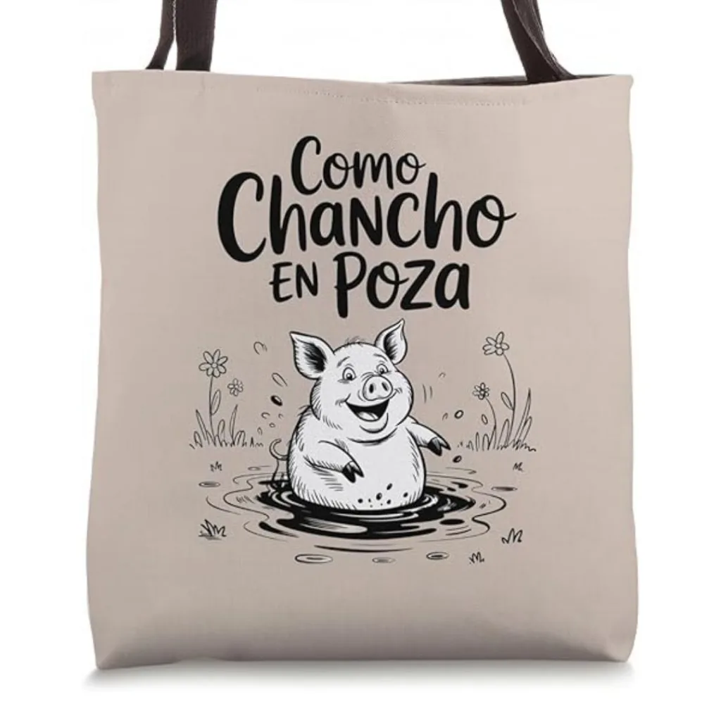 Pig Graphic Saying Tote Bag | Fun Style Meets Everyday Use