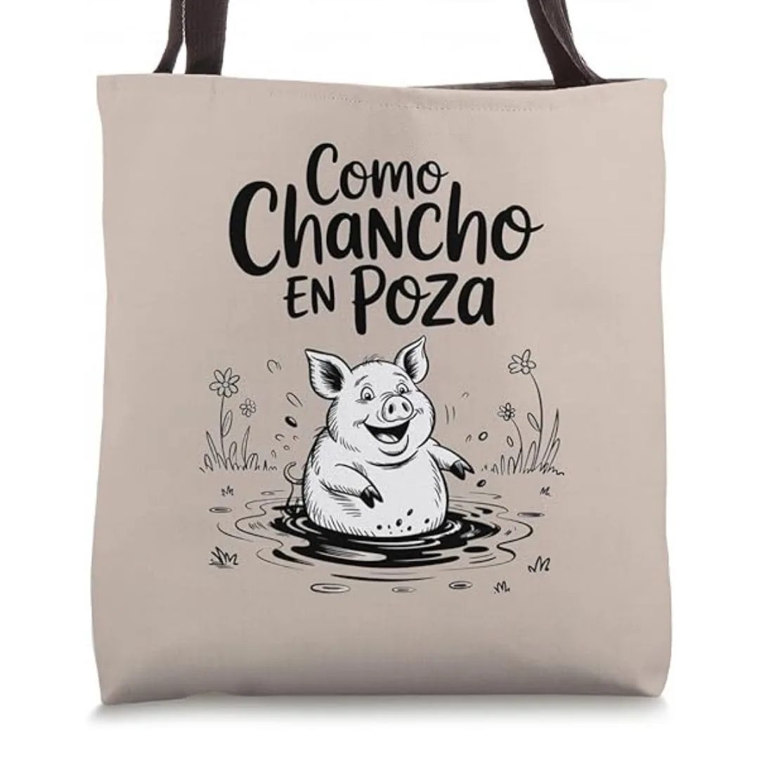 Pig Graphic Saying Tote Bag | Fun Style Meets Everyday Use