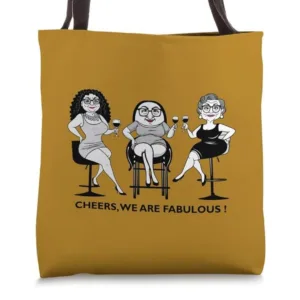 Cheers Graphic Tote Bag | You are Fabulous