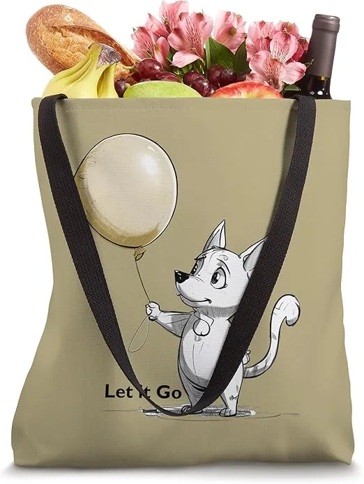 Let It Go - Dog Graphic Tote Bag: Your Daily Style Essential - Image 2