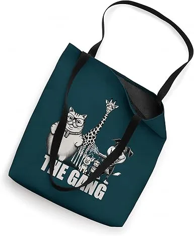 The Gang, Animals Canvas Tote Bag Graphic - Image 2