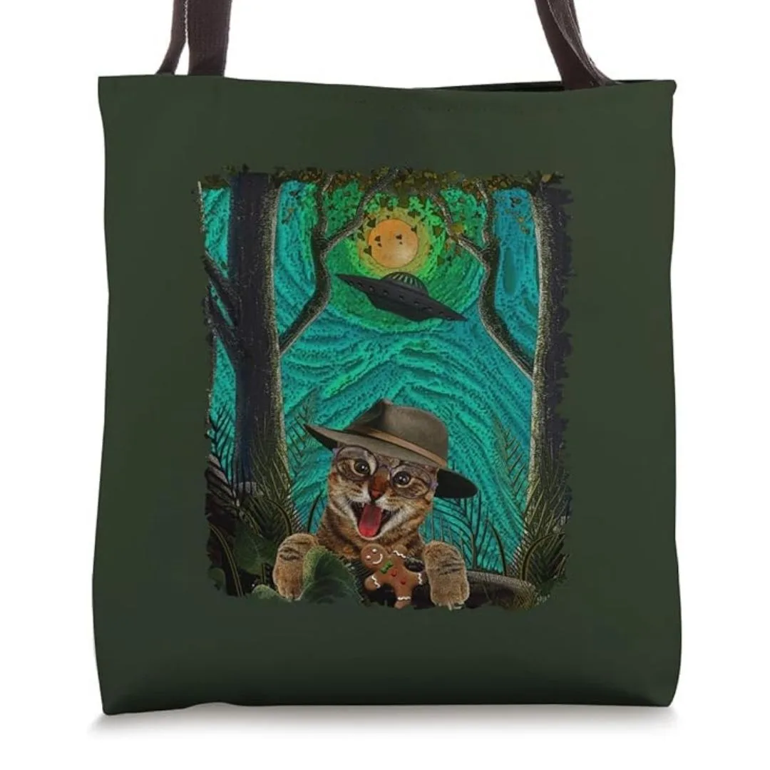 The Adventure Cat Graphic Tote Bag